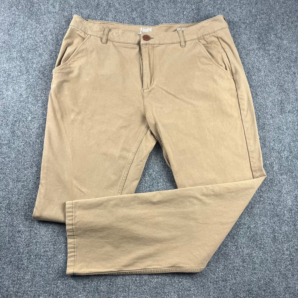 Mugsy Jeans Belmonts Mens 38x31 Tan Khaki Chino Pants K4PNBG-38X32